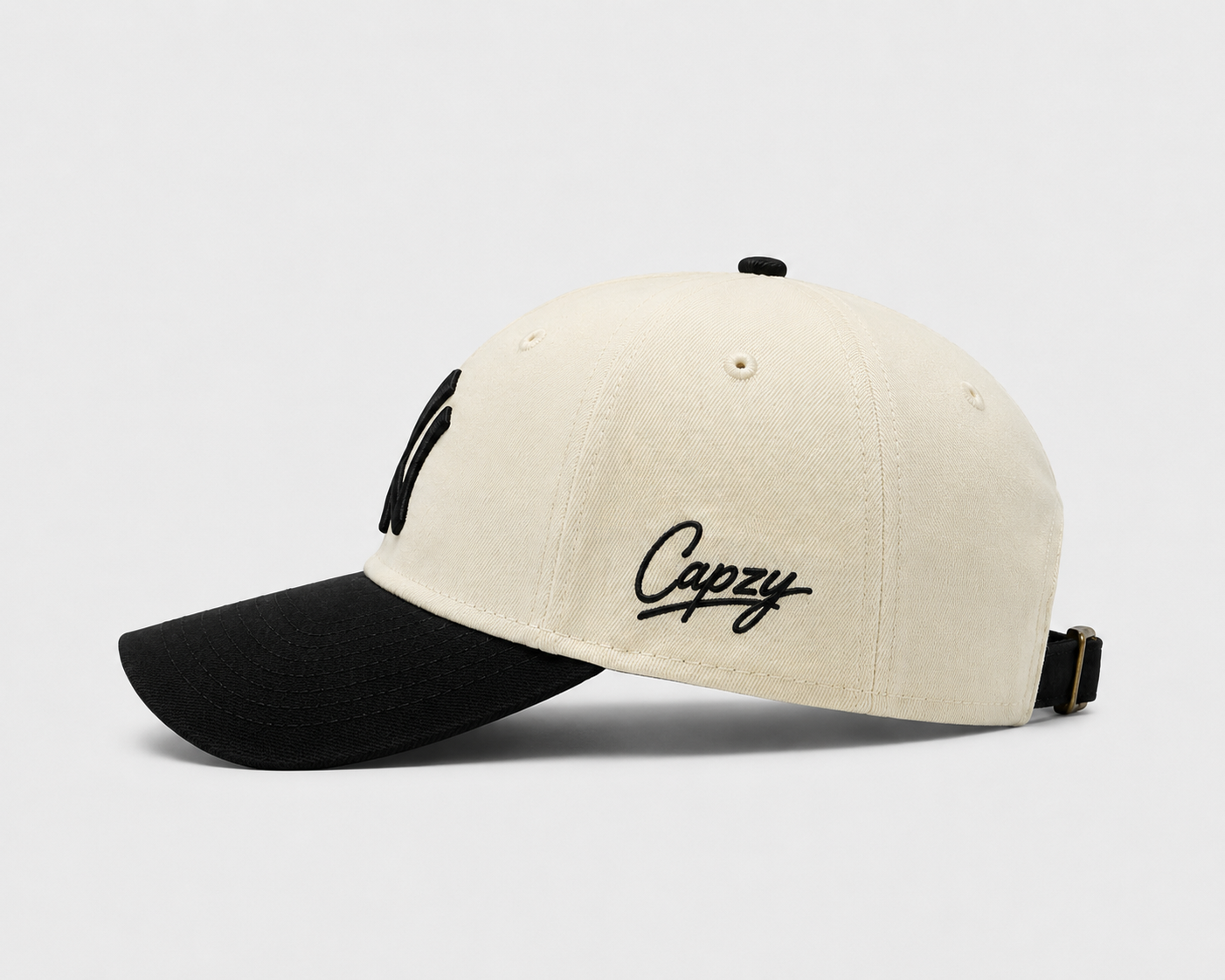 Capzy NY Embroidered Cap – Black