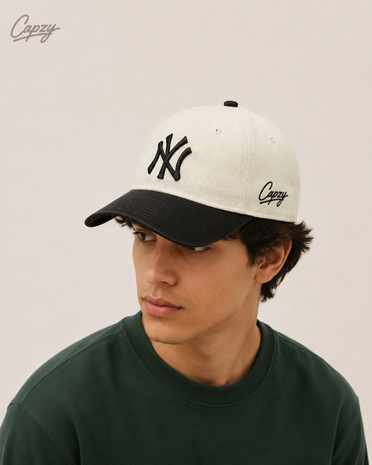 Capzy NY Embroidered Cap – Black