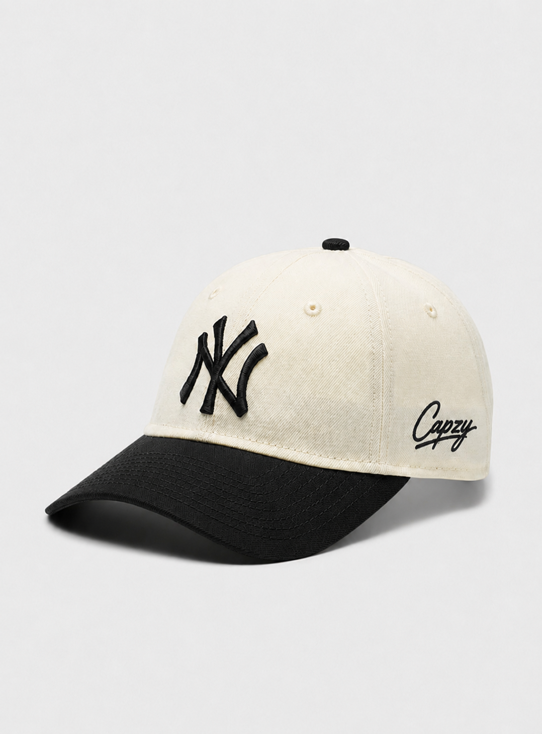 Capzy NY Embroidered Cap – Black