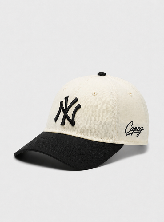 Capzy NY Embroidered Cap – Black